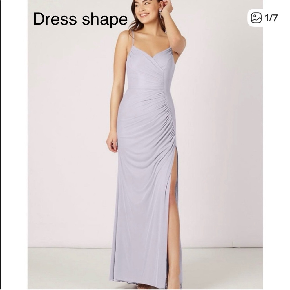 Azazie Tequila Steel Grey Dress